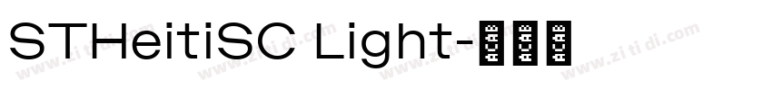 STHeitiSC Light字体转换